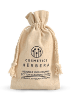 Herbera Muselinas de algodón orgánico para limpieza facial