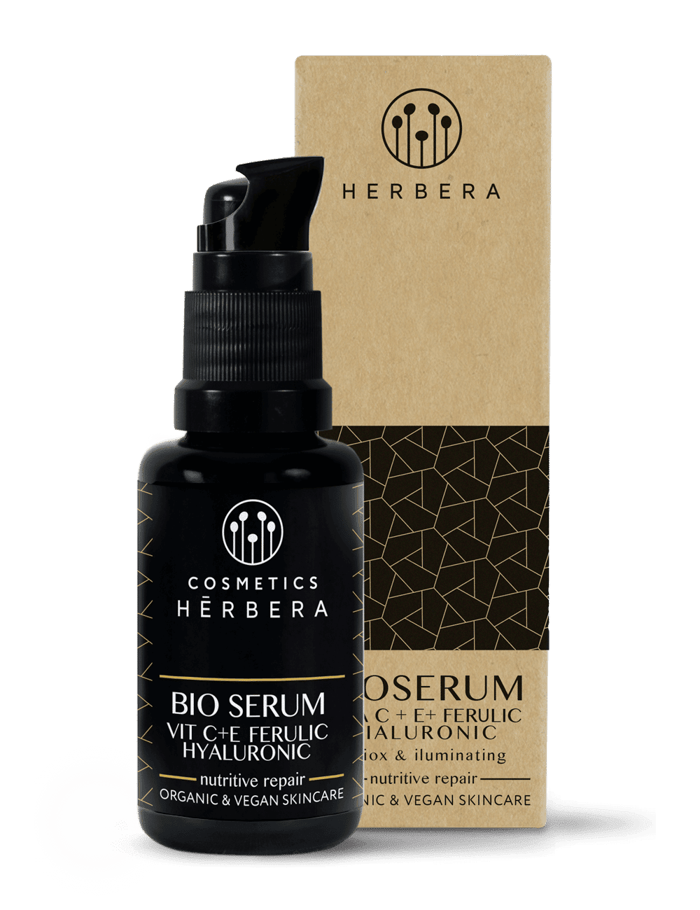 Herbera Serum Hialurónico Antiox Iluminador con Vitamina C+E+Ferúlico 30ml