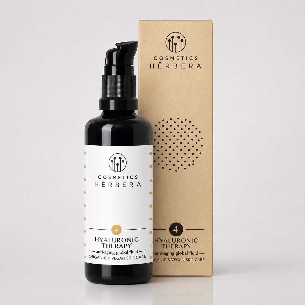 Herbera Hyaluronic Therapy (Fluido Facial Anti-Edad con Acido Hialurónico, Granada y Uva) 50ml - HERBERA - cosmética natural
