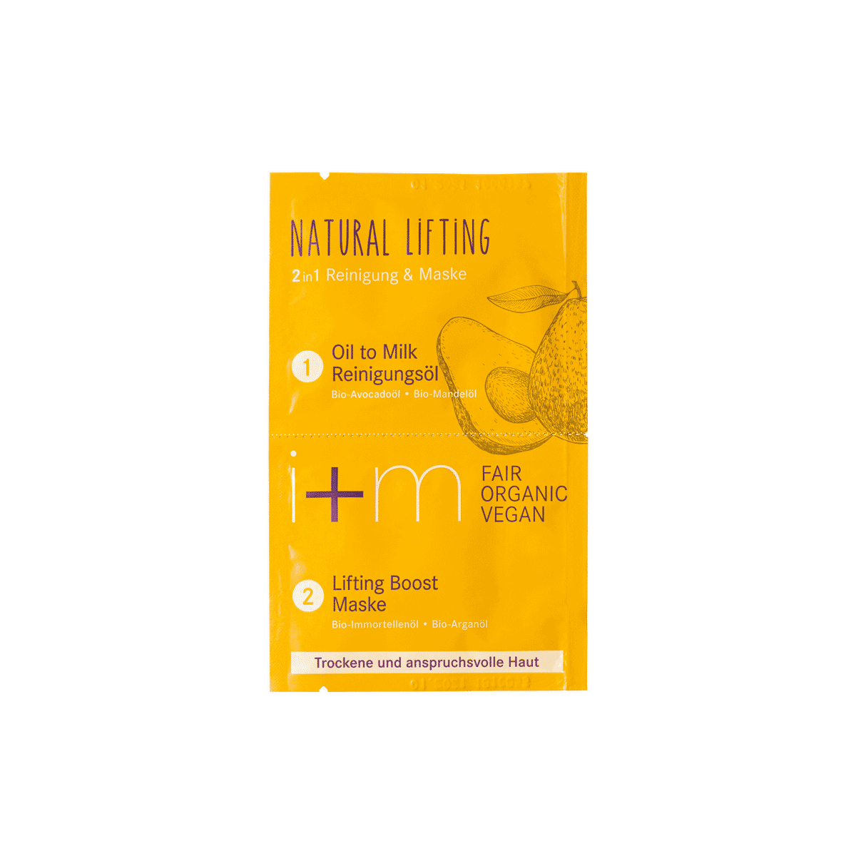 I+M Aceite Limpiador y Mascarilla 2 en 1 Natural Lifting