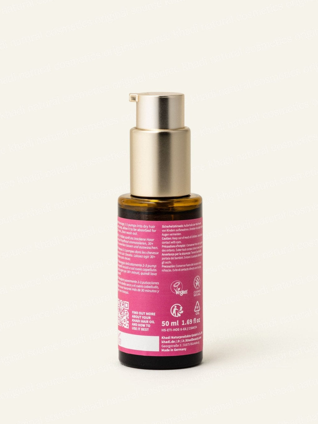 Khadi Aceite Capilar de Rosa para Cabello Castigado 50ml - KHADI - cosmética