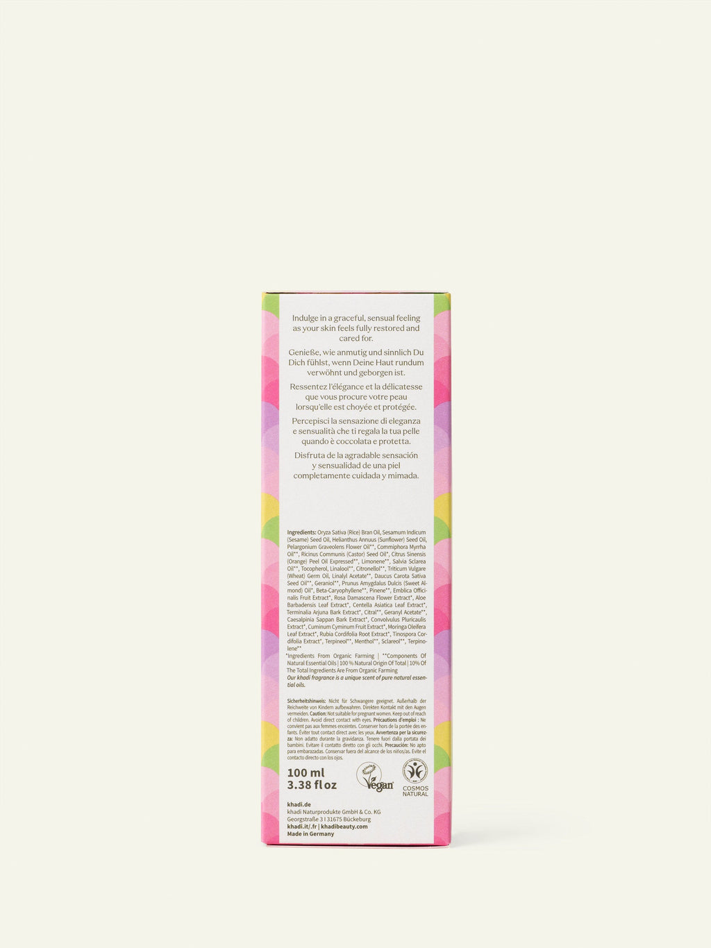 Khadi Aceite Corporal Rose Love 100ml - KHADI - cosmética
