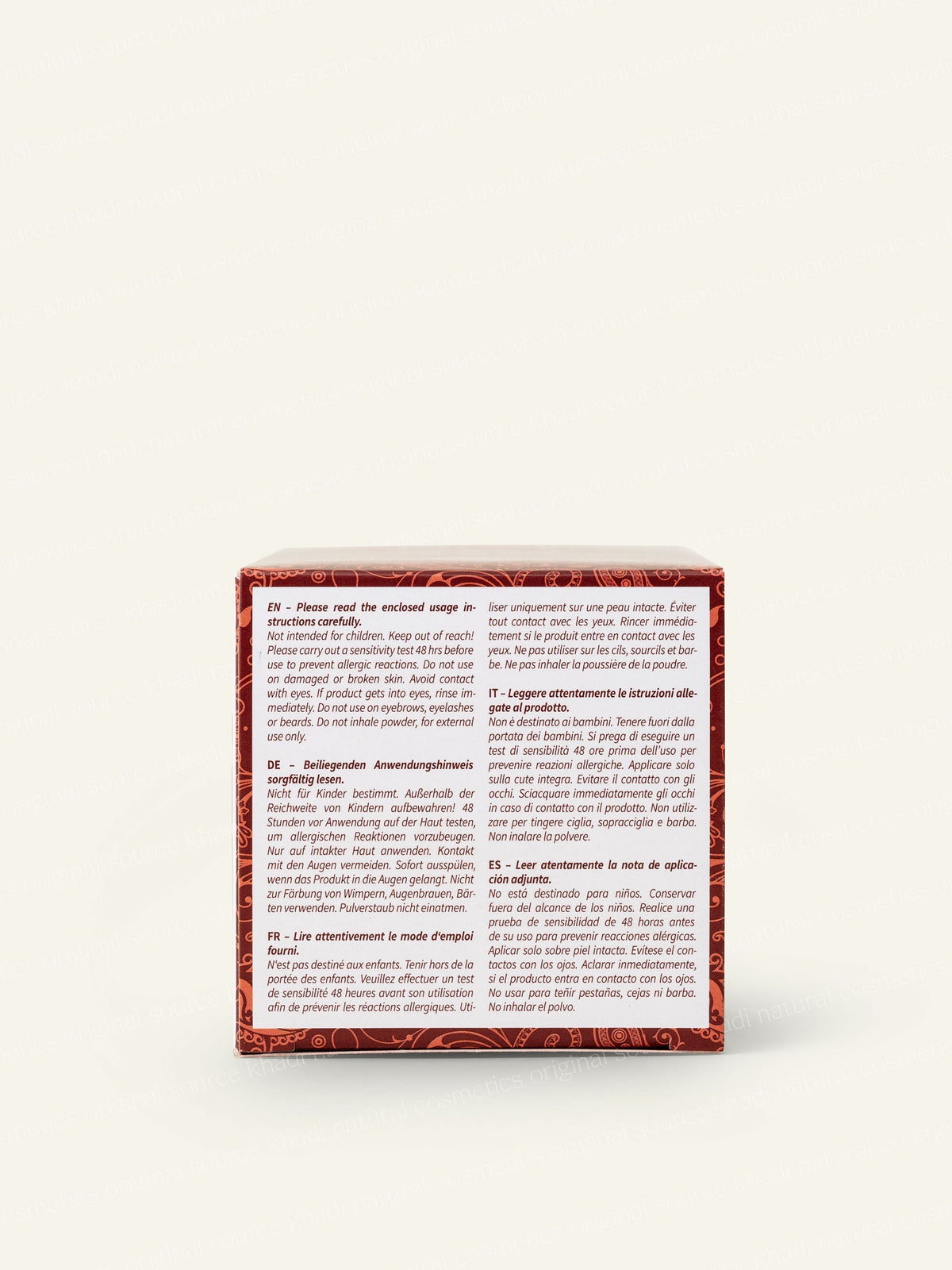 Khadi Tinte Vegetal Caoba 100g - KHADI - cosmética