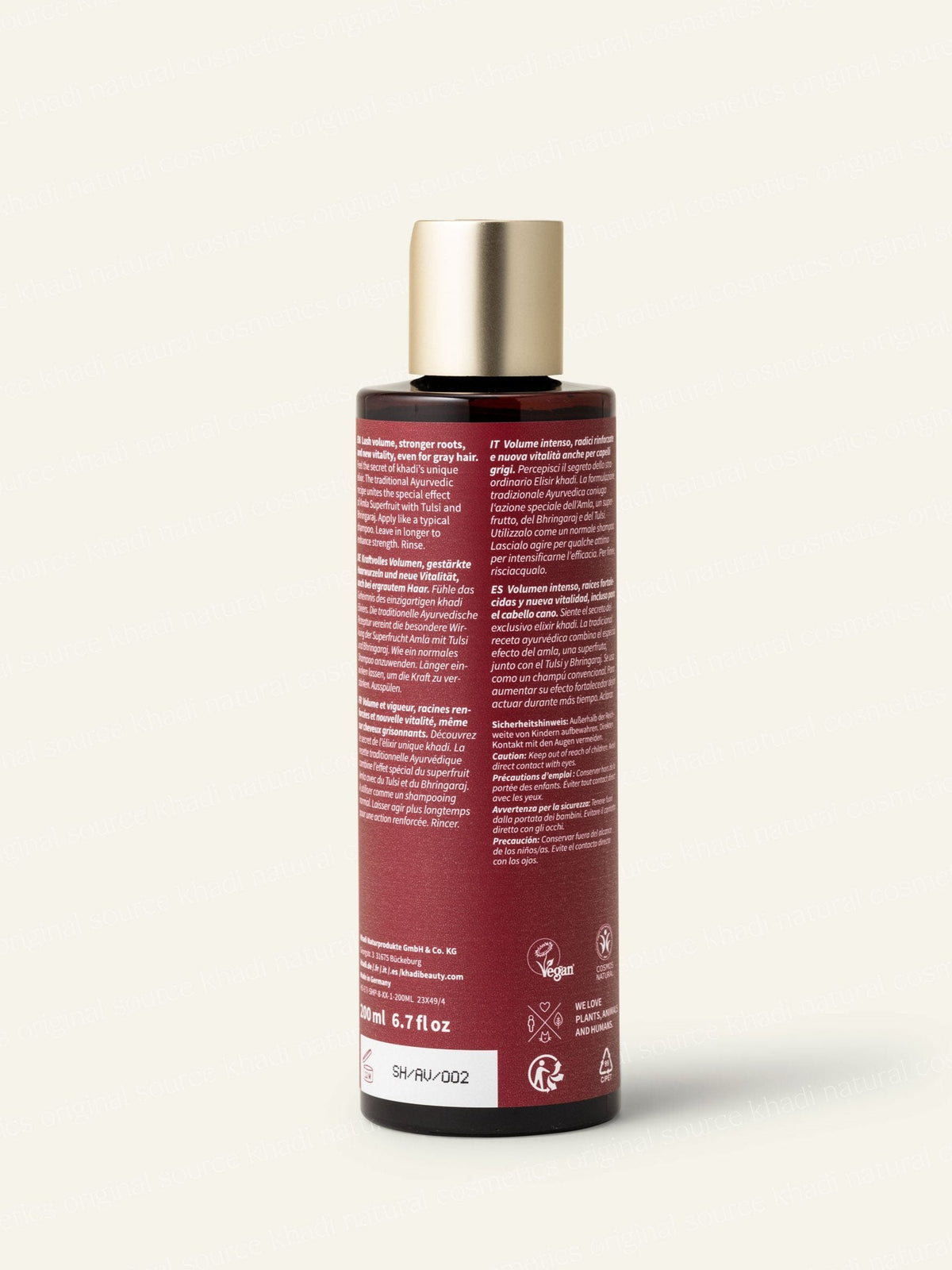 Khadi Champú de Amla Volumen 200ml - KHADI - cosmética