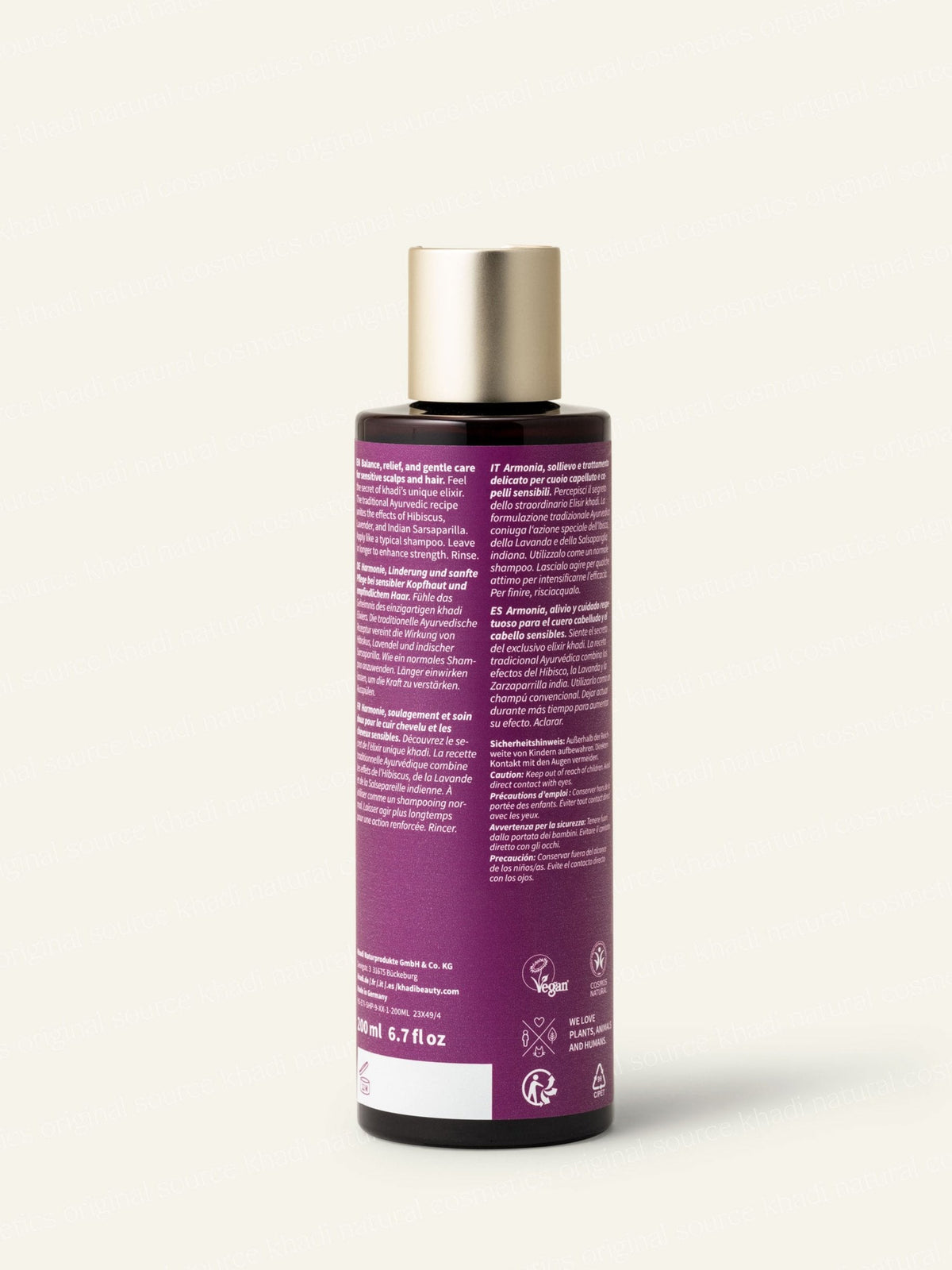 Khadi Champú de Lavanda para Cuero Cabelludo Sensible 200ml - KHADI - cosmética