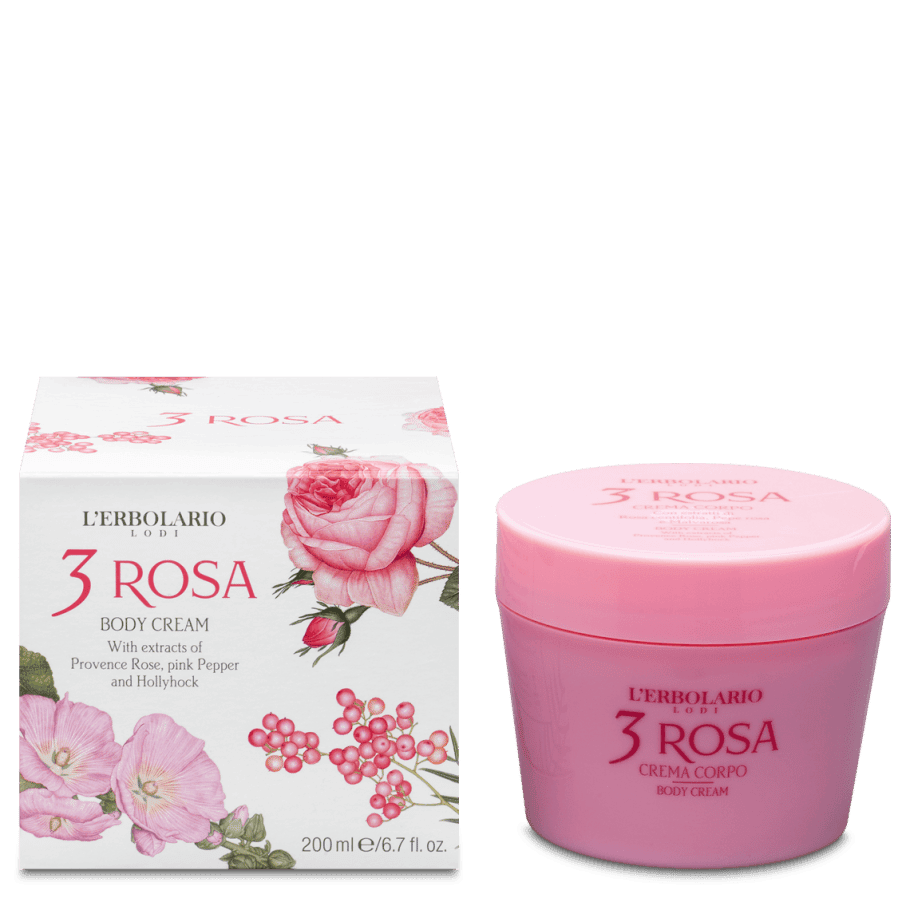 L'Erbolario 3 Rosa Crema Corporal 200ml