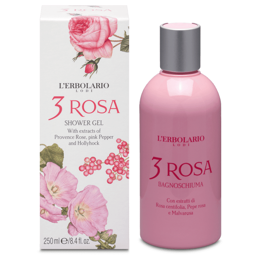 L'Erbolario 3 Rosa Gel de Baño 250ml
