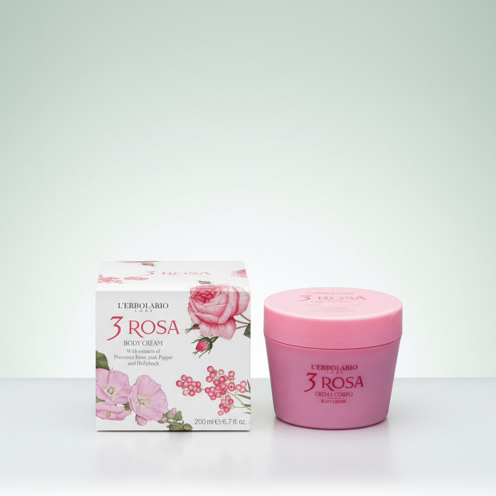 L'Erbolario 3 Rosa Crema Corporal 200ml