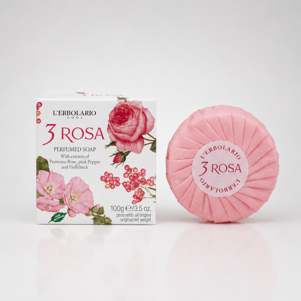 L'Erbolario 3 Rosa Jabón de Manos Perfumado 100gr - L'ERBOLARIO - cosmética natural