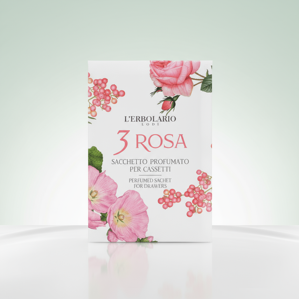 L'Erbolario 3 Rosa Sobre Perfumado para Cajones 1ud