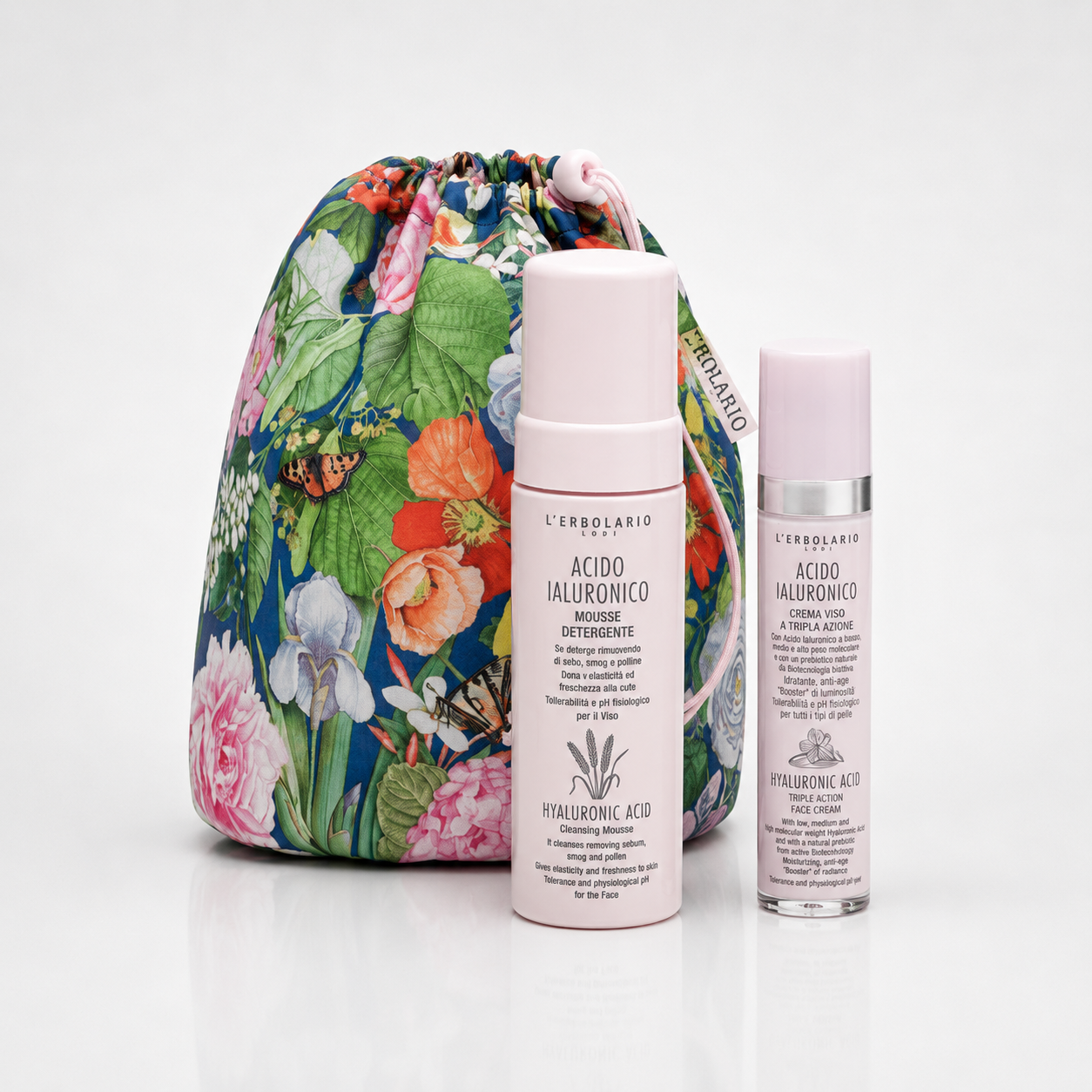 L'Erbolario BeautyBag Ácido Hialurónico Facial 50ml + 150ml - L'ERBOLARIO - cosmética natural