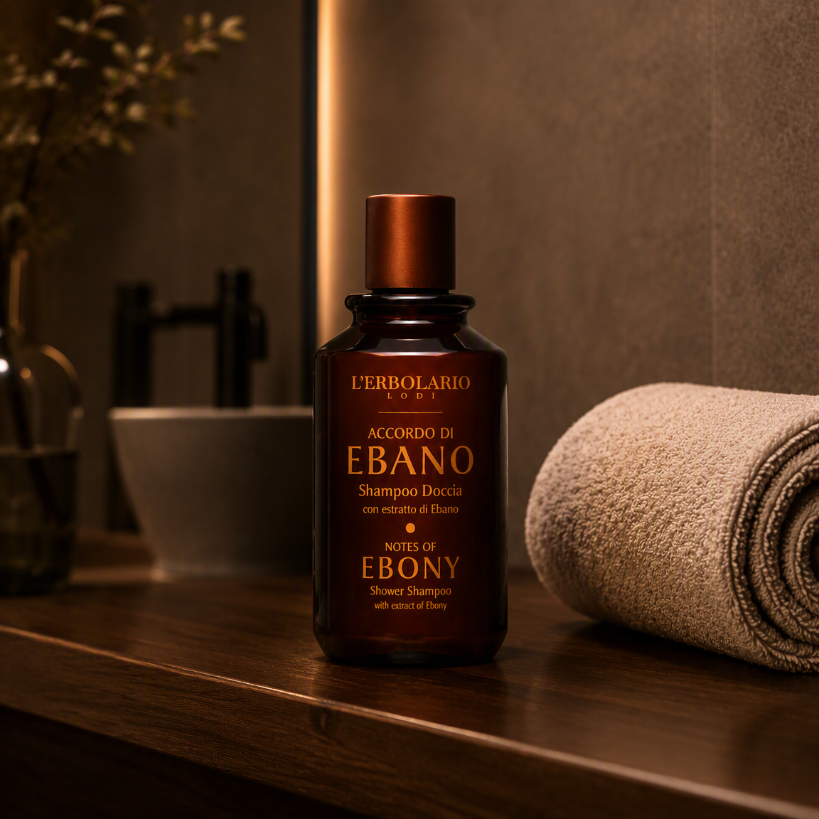 L'Erbolario Champú de Ducha con Notas de Ebano 250ml - L'ERBOLARIO - cosmética natural