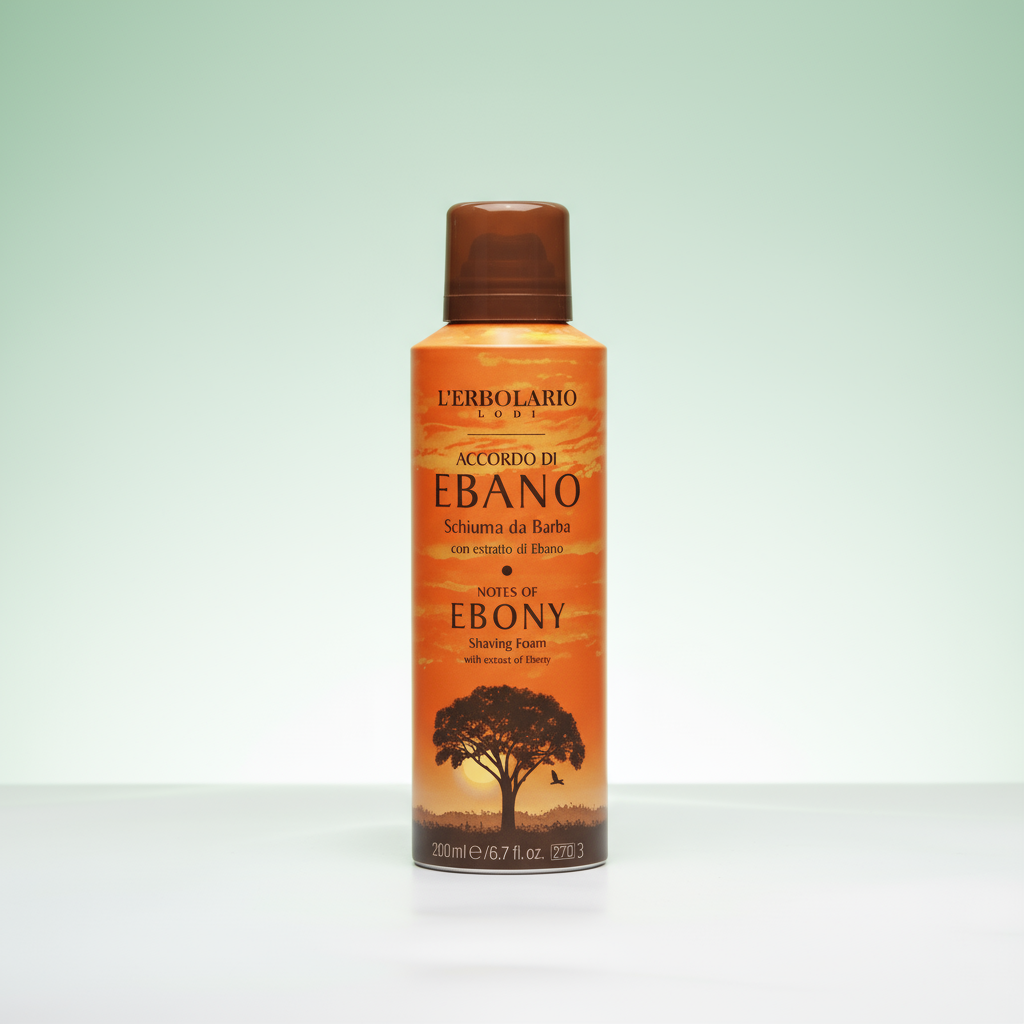 L'Erbolario Espuma de Afeitar con Notas de Ebano 200ml