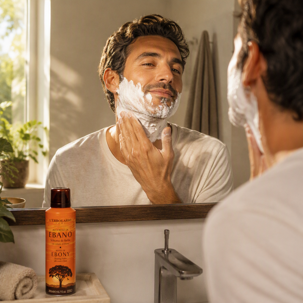 L'Erbolario Espuma de Afeitar con Notas de Ebano 200ml - L'ERBOLARIO - cosmética natural