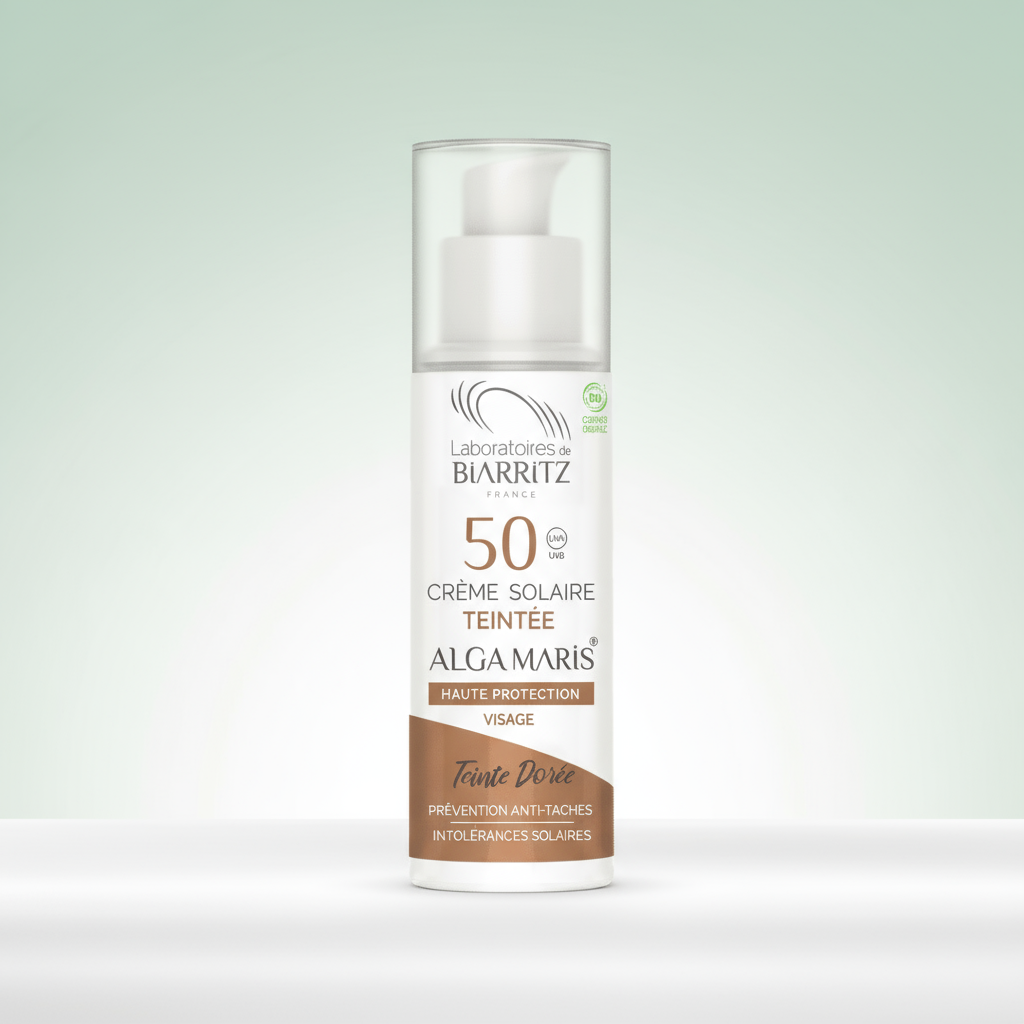 Laboratoires de Biarritz Crema Solar Facial Color Dorado SPF50 50ml