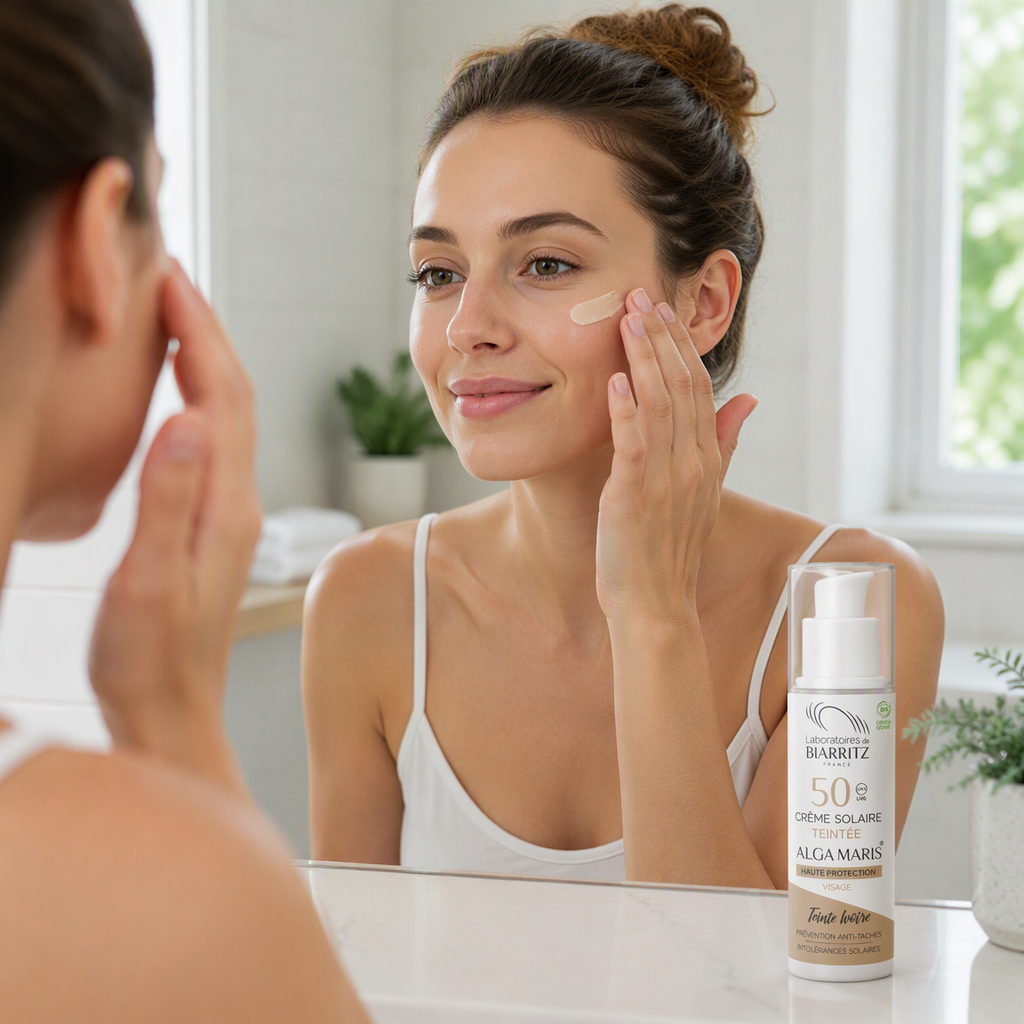 Laboratoires de Biarritz Crema Solar Facial Color Marfil SPF50 50ml - LABORATOIRES DE BIARRITZ - cosmética natural