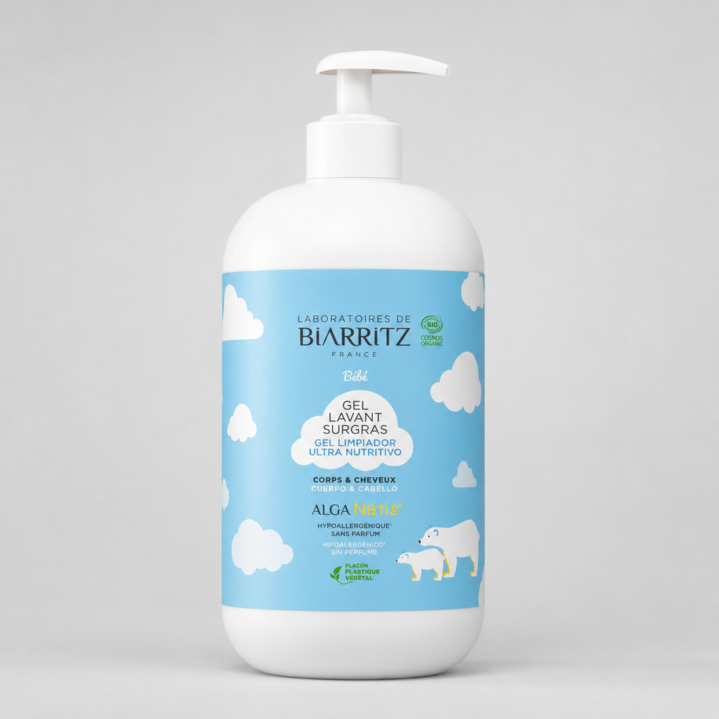Laboratoires de Biarritz Gel Limpiador Bebé Alga Natis 500ml - LABORATOIRES DE BIARRITZ - cosmética natural