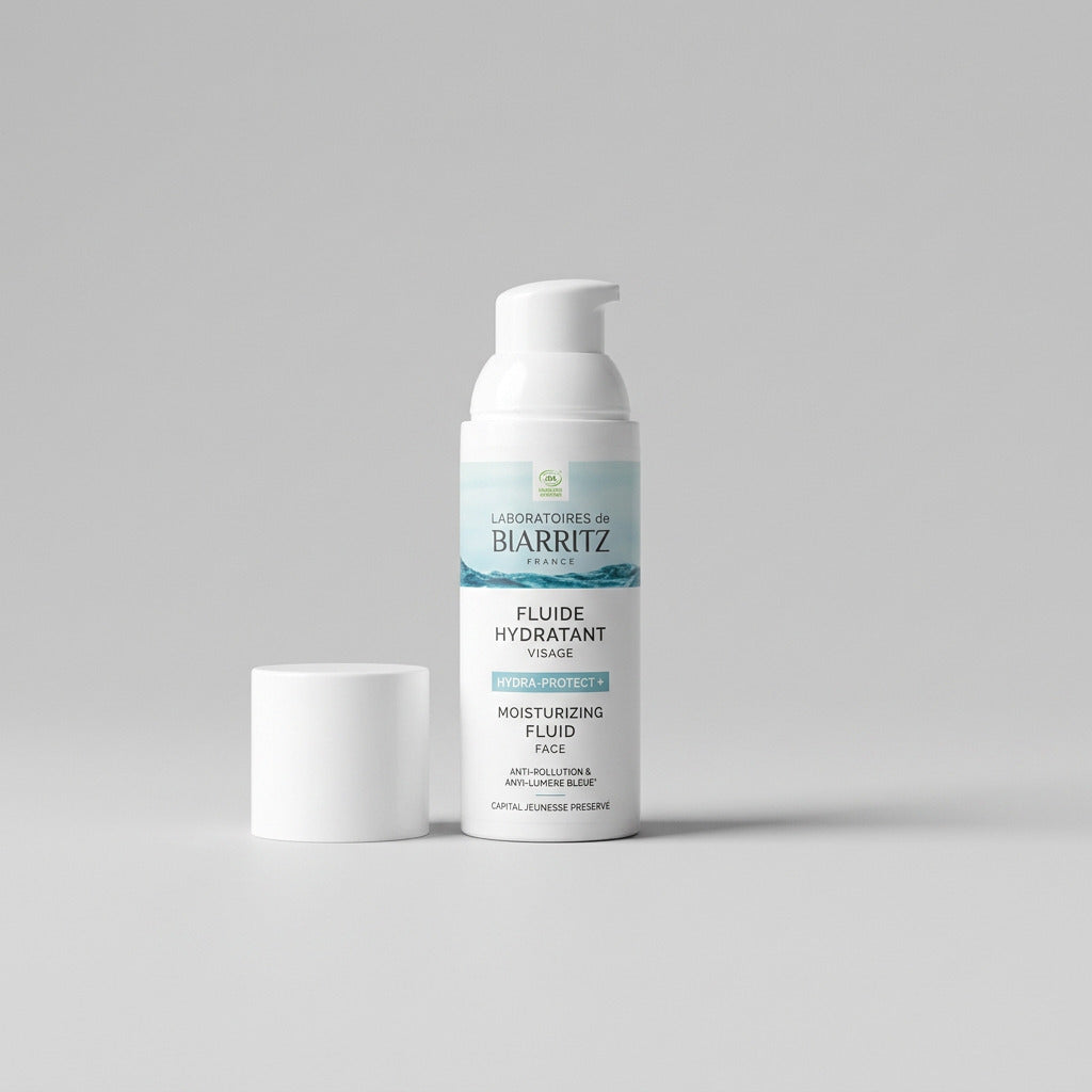 Laboratoires de Biarritz Fluido Facial Hidratante HYDRA PROTECT+ 50ml - LABORATOIRES DE BIARRITZ - cosmética natural