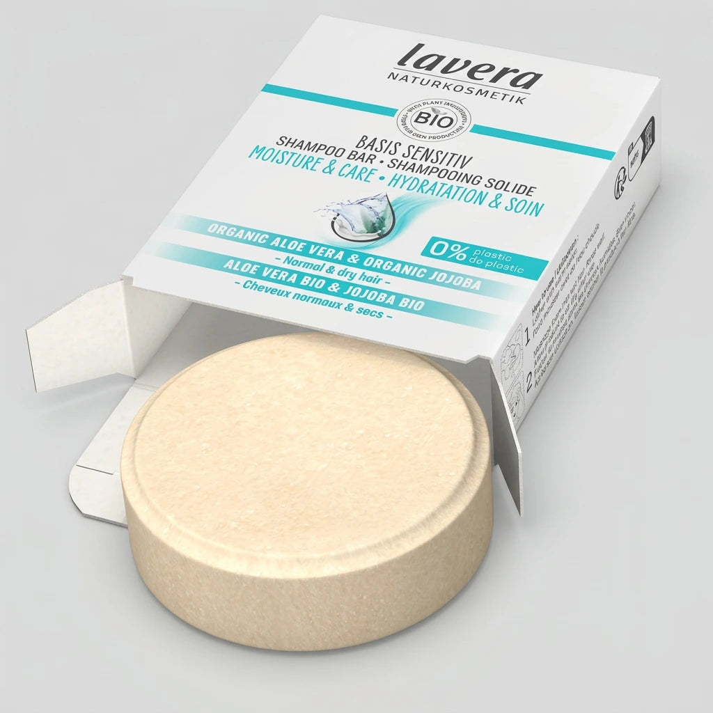 Lavera Champú Sólido Hidrata y Cuida Basis Sensitiv 50g