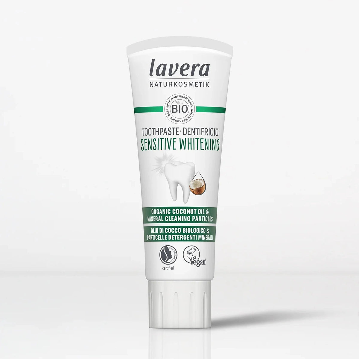 Lavera Dentífrico Blanqueador Sensitive Coco y Flúor 75ml