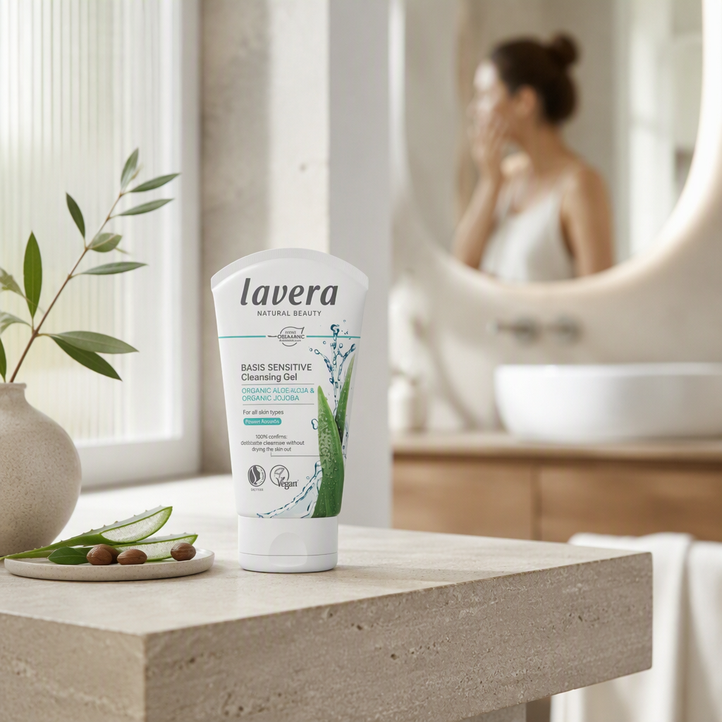 Lavera Gel Limpiador Facial Basis Sensitiv Aloe y Jojoba 125ml - LAVERA - cosmética natural