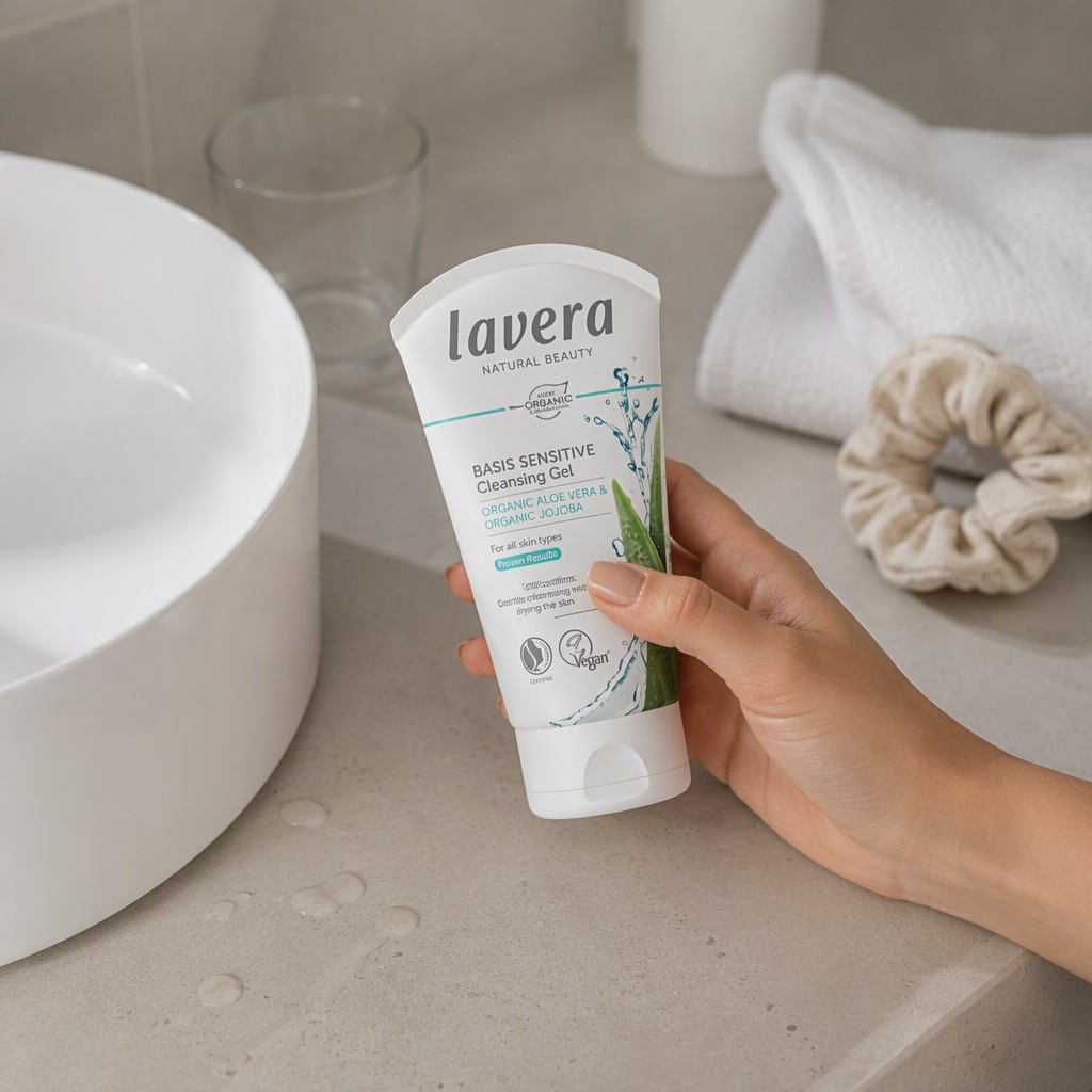 Lavera Gel Limpiador Facial Basis Sensitiv Aloe y Jojoba 125ml - LAVERA - cosmética natural