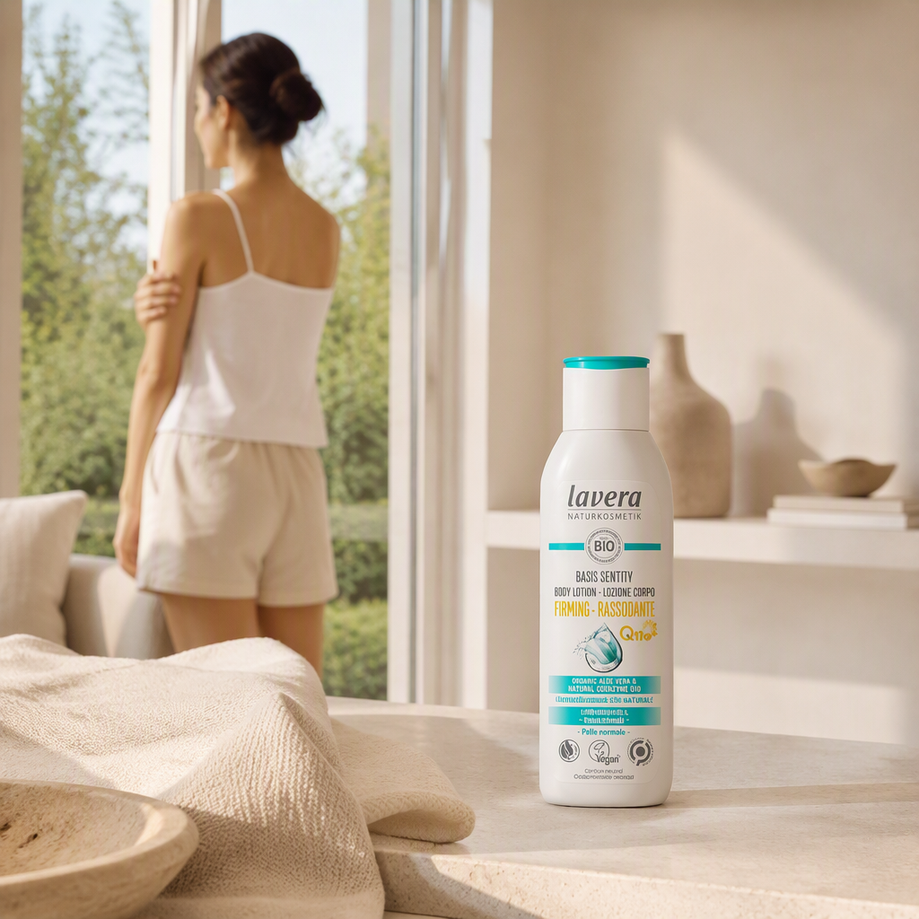 Lavera Loción Corporal Reafirmante Q10 Basis Sensitiv 250ml - LAVERA - cosmética natural