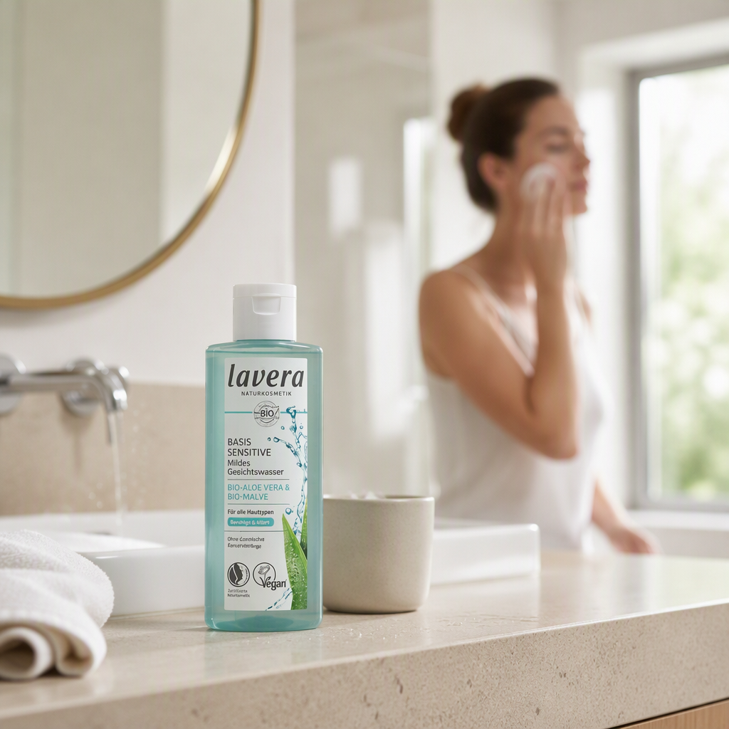Lavera Tónico Facial Suave Basis Sensitiv 200ml - LAVERA - cosmética natural