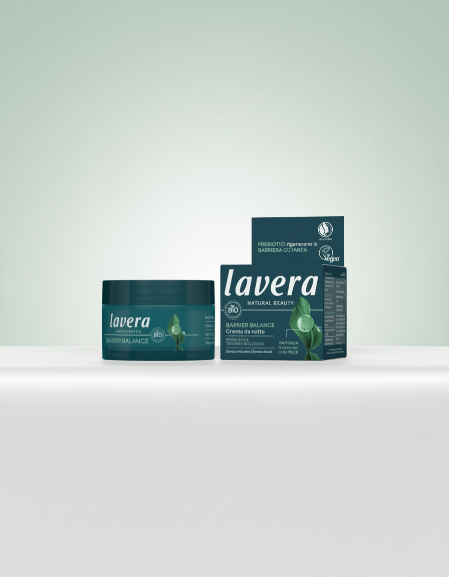 Lavera Crema Noche Barrier Balance Prebióticos y Té Verde 50ml - LAVERA - cosmética natural