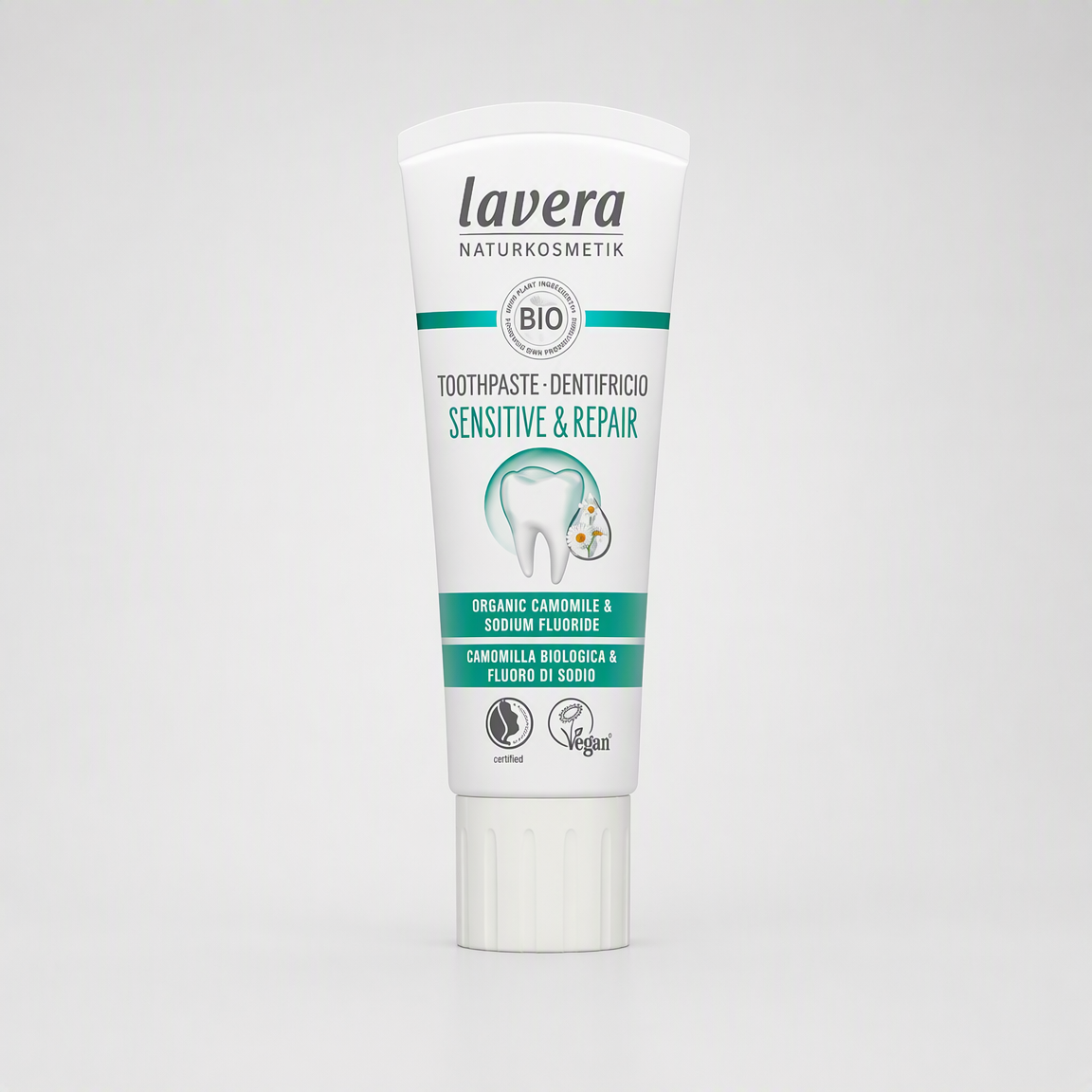 Lavera Dentífrico Dientes Sensibles Manzanilla y Fluor 75ml - LAVERA - cosmética natural