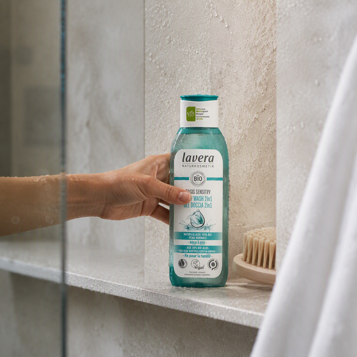 Lavera Gel Ducha & Champú 2en1 Basis Sensitiv 250ml - LAVERA - cosmética natural