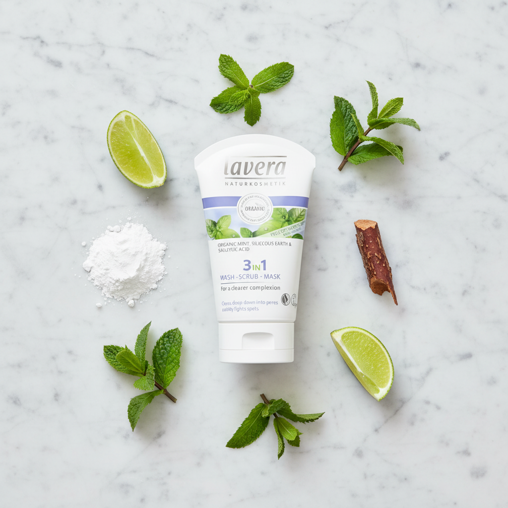 Lavera Gel limpiador 3en1 Menta bio 125ml