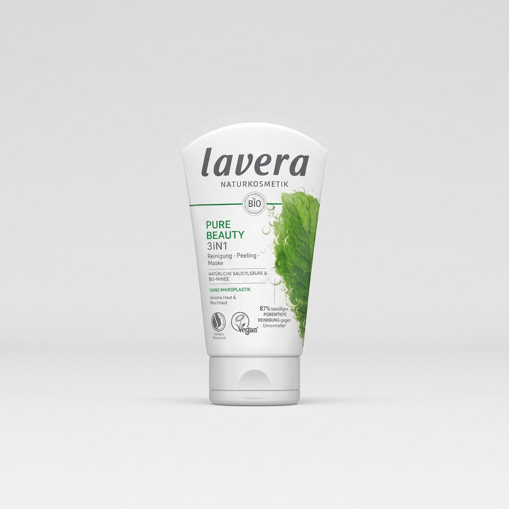 Lavera Limpiador Peeling 3 en 1 Pure Beauty 125ml - LAVERA - cosmética natural