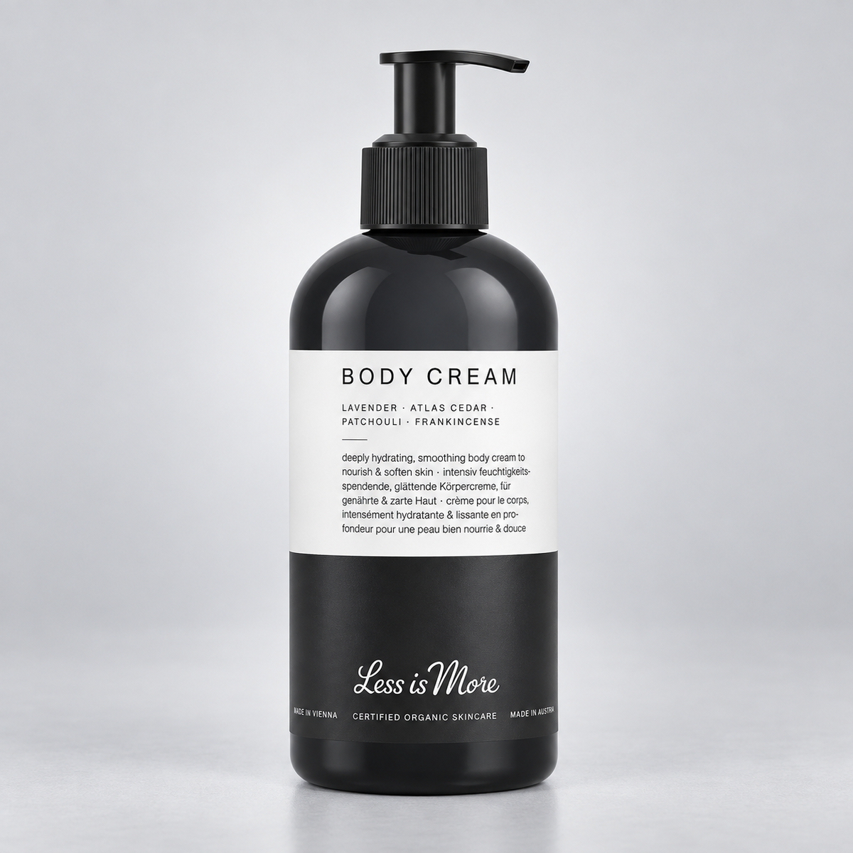 Less is More Body Cream Lavender Atlas Cedar 500ml