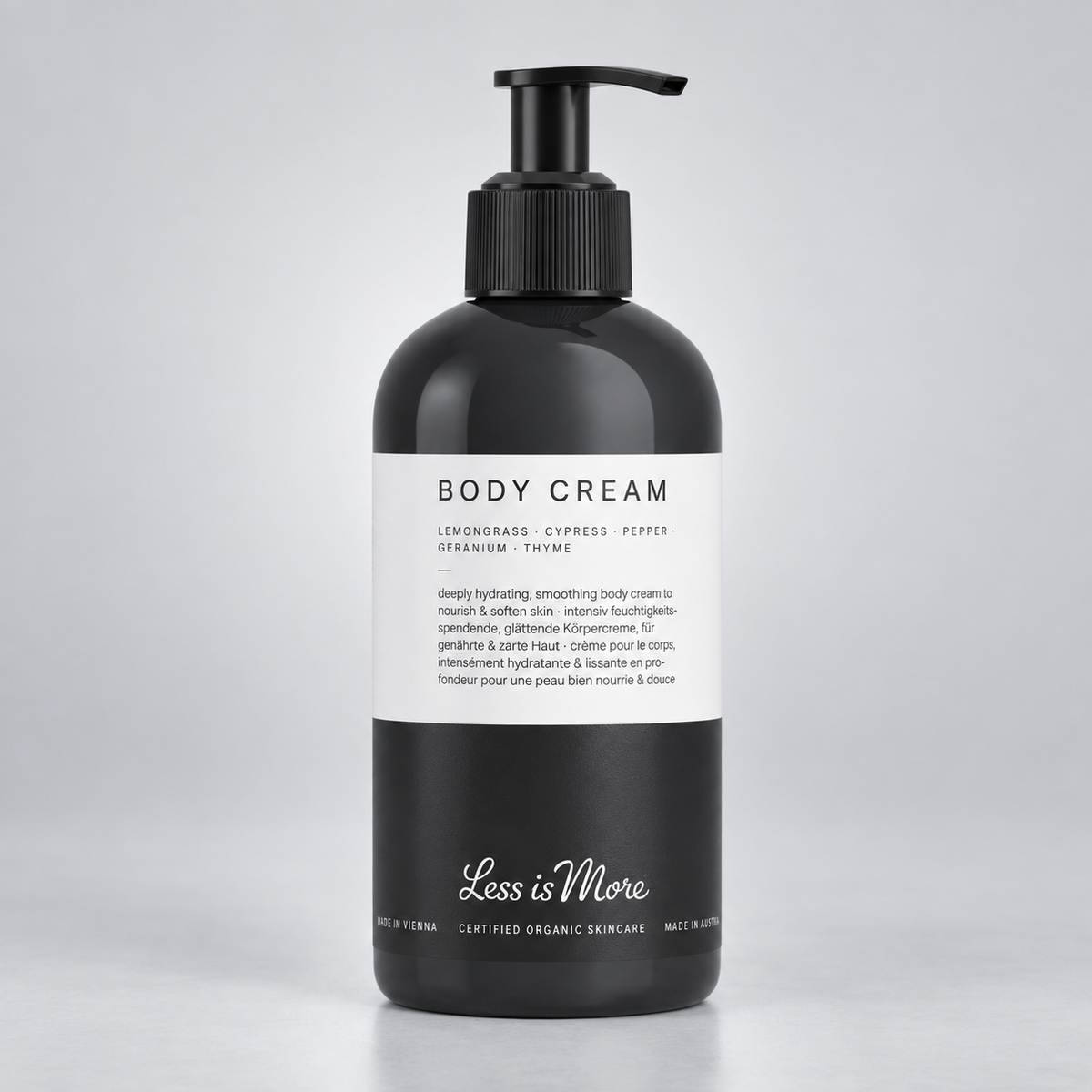 Less is More Body Cream Lemongrass Cypress 500ml