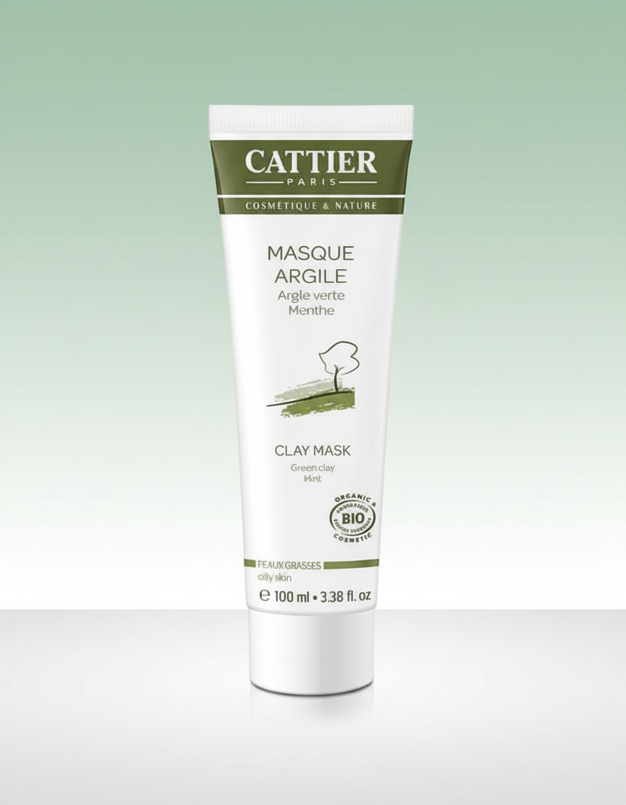 Cattier Mascarilla Facial con Arcilla Verde para Piel Grasa 100ml