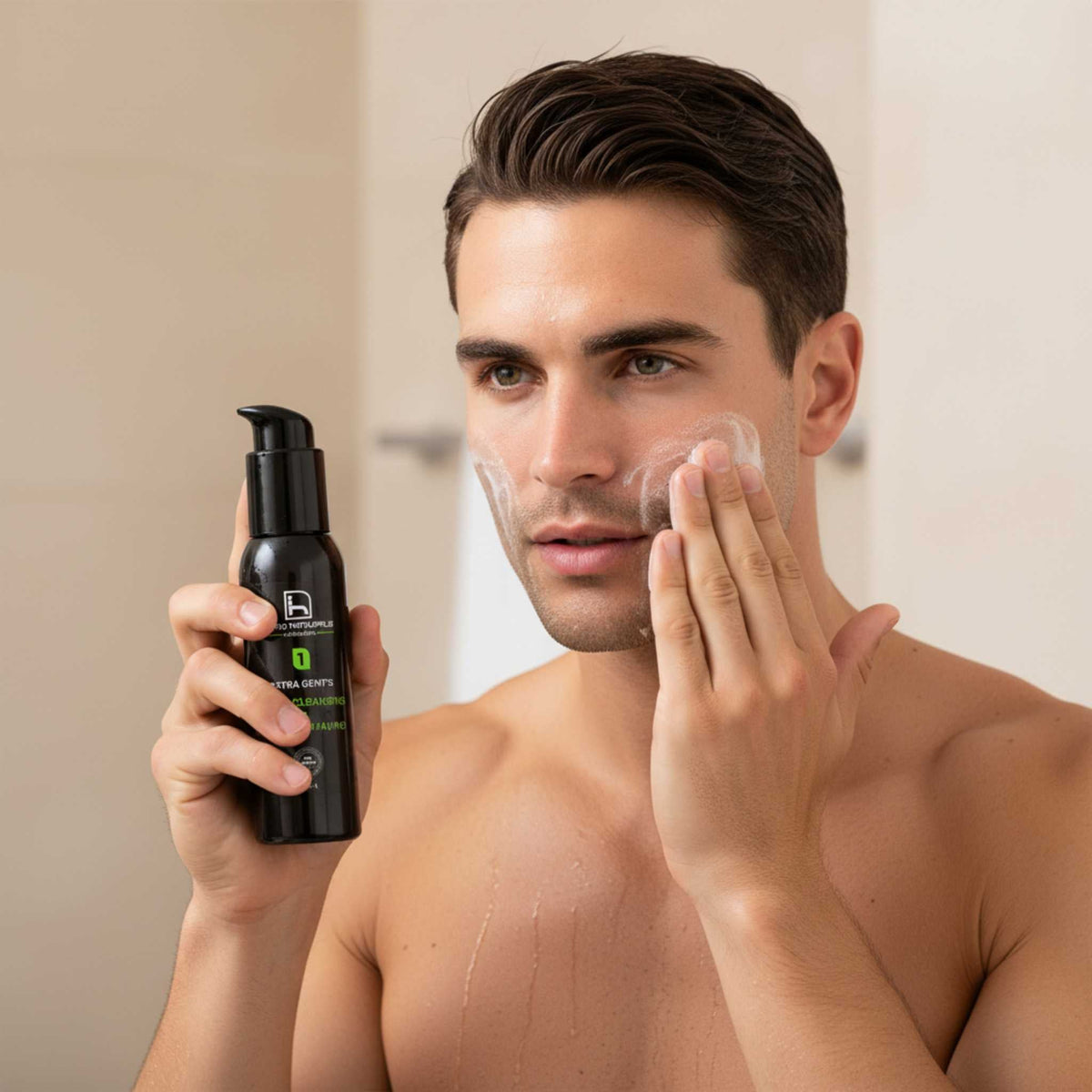 Homo Naturals Extra Gent's Limpiador Facial y Crema de Afeitar 2 en 1 100ml - foto 4