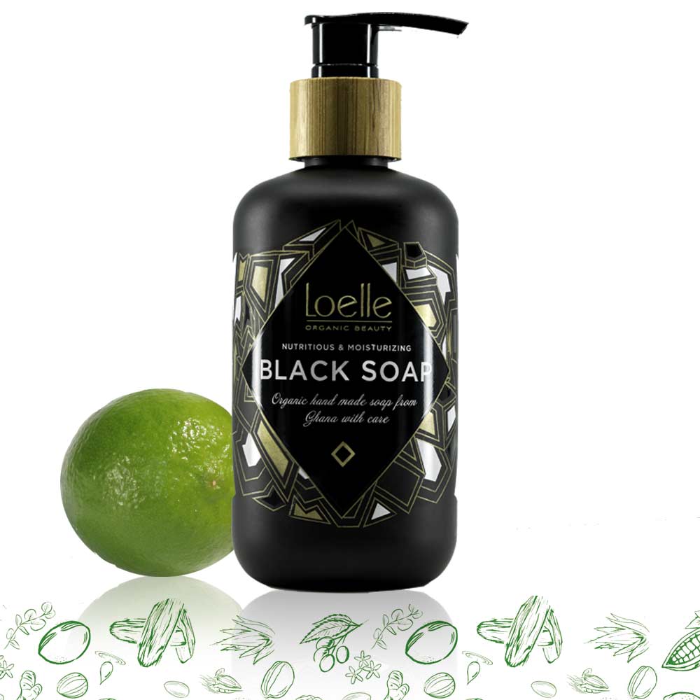 Loelle Jabón Negro, líquido 250ml