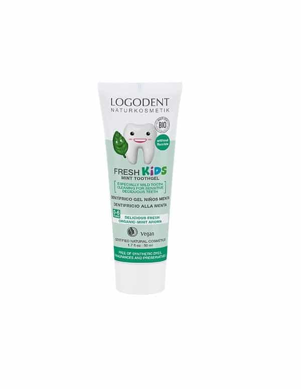 Logona Dentifrico Niños Sabor a Menta (Sin Fluor)