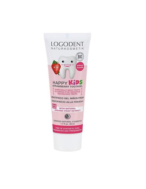 Logona Dentifrico para Niños con Sabor a Fresa (Sin Fluor) 50ml