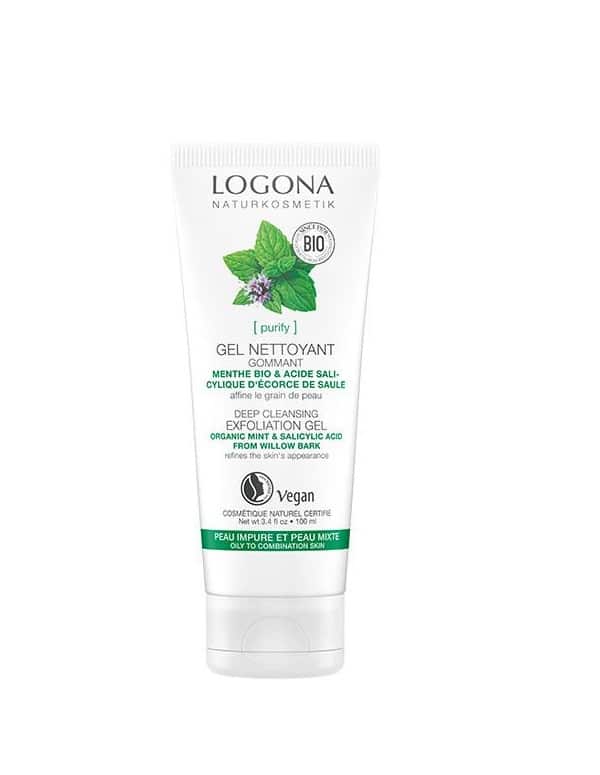 Logona Gel Peeling Limpieza Profunda Menta y Ácido Salicílico 100ml