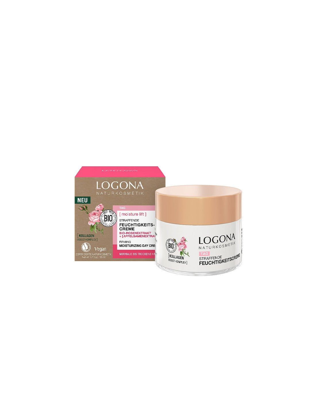 Logona crema-de-dia-hidratante -reafirmante-rosas-bio-y-semillas-de-manzana