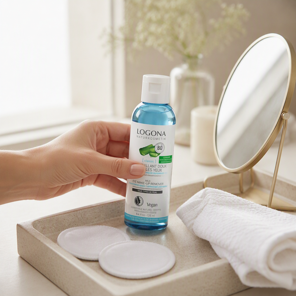 Logona Aceite Desmaquillante de Ojos Suave con Aloe Vera y Almendras Bio 125ml - LOGONA - cosmética natural