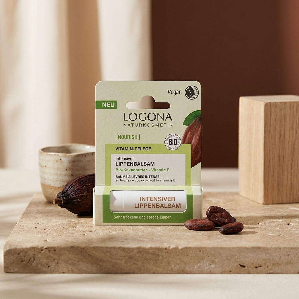 Logona Balsamo Labial Nutrición Intensa Cacao y Vit E - LOGONA - cosmética natural