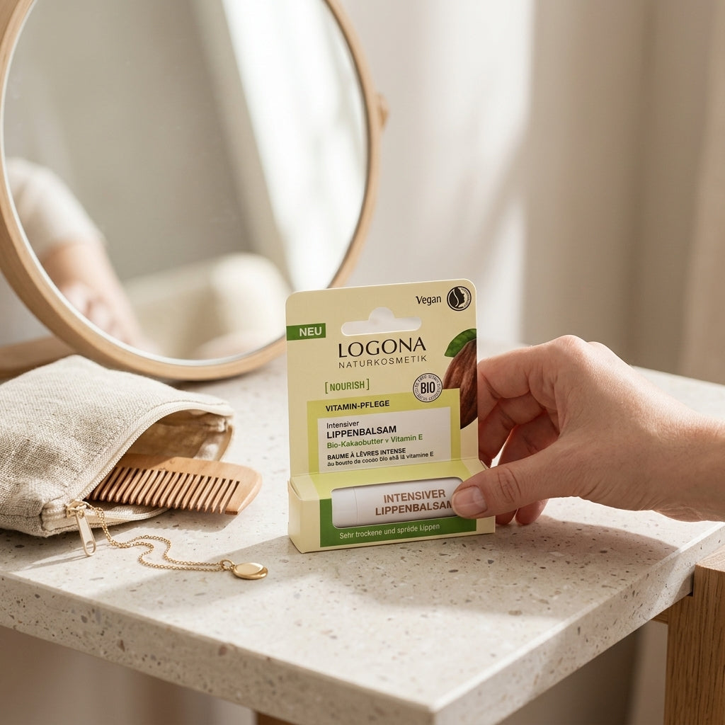 Logona Balsamo Labial Nutrición Intensa Cacao y Vit E - LOGONA - cosmética natural