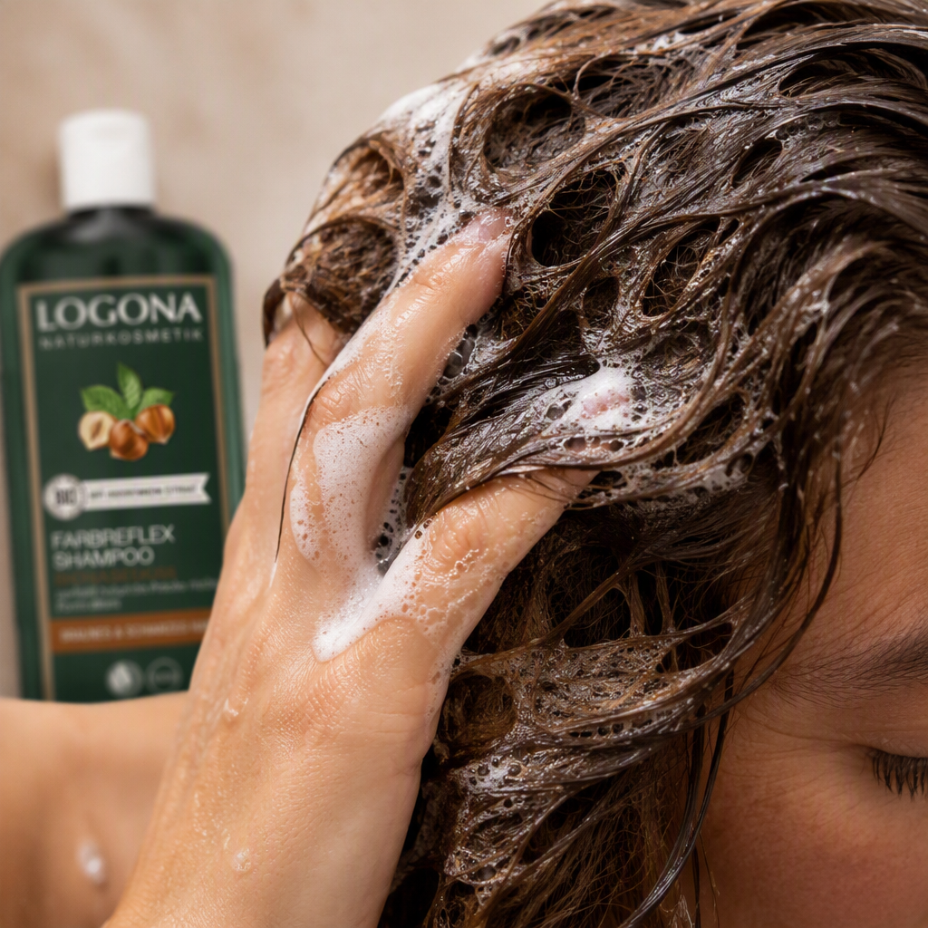 Logona Champu Reflejos Castaños con Avellana 250ml - LOGONA - cosmética natural