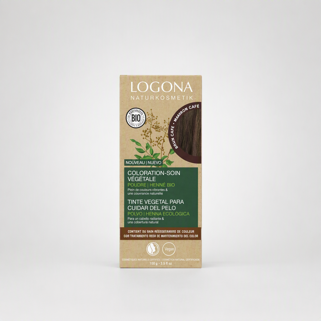 Logona Colorante Vegetal Color Castaño Café 100gr - LOGONA - cosmética natural