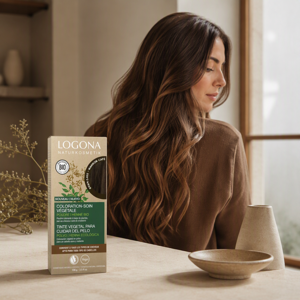 Logona Colorante Vegetal Color Castaño Café 100gr - LOGONA - cosmética natural
