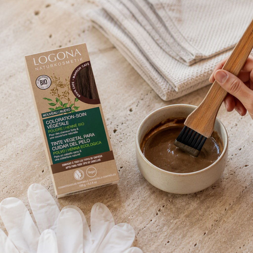 Logona Colorante Vegetal Color Castaño Café 100gr - LOGONA - cosmética natural