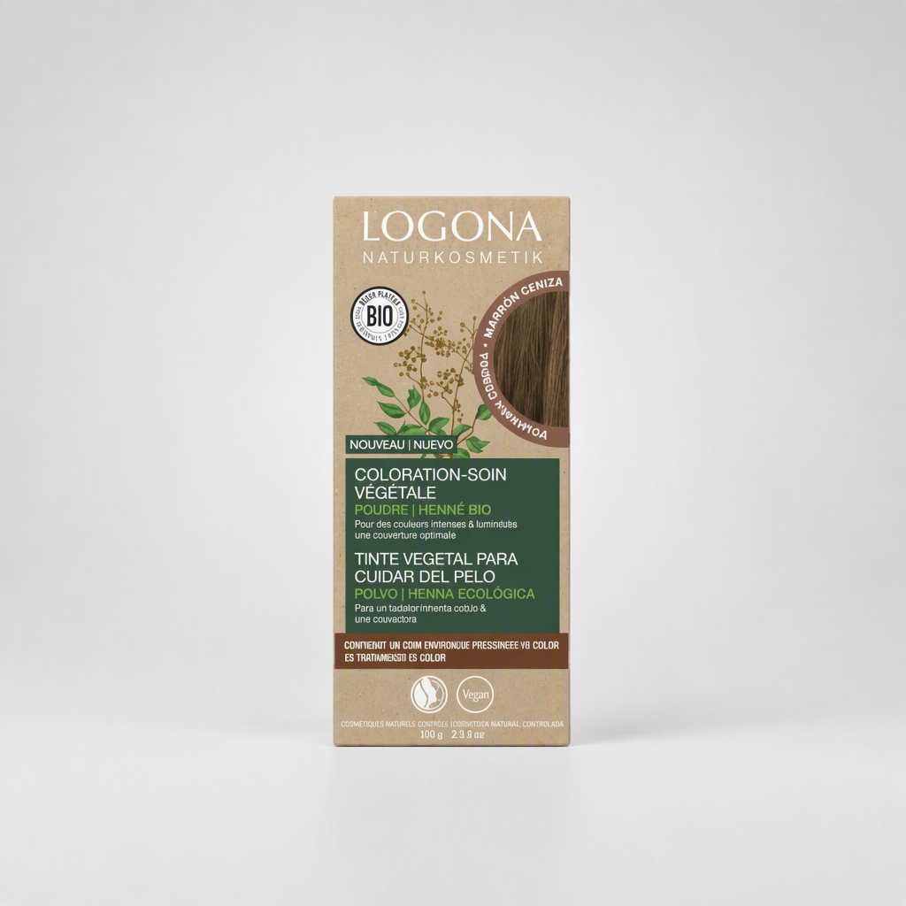 Logona Colorante Vegetal Color Castaño Ceniza 100gr - LOGONA - cosmética natural